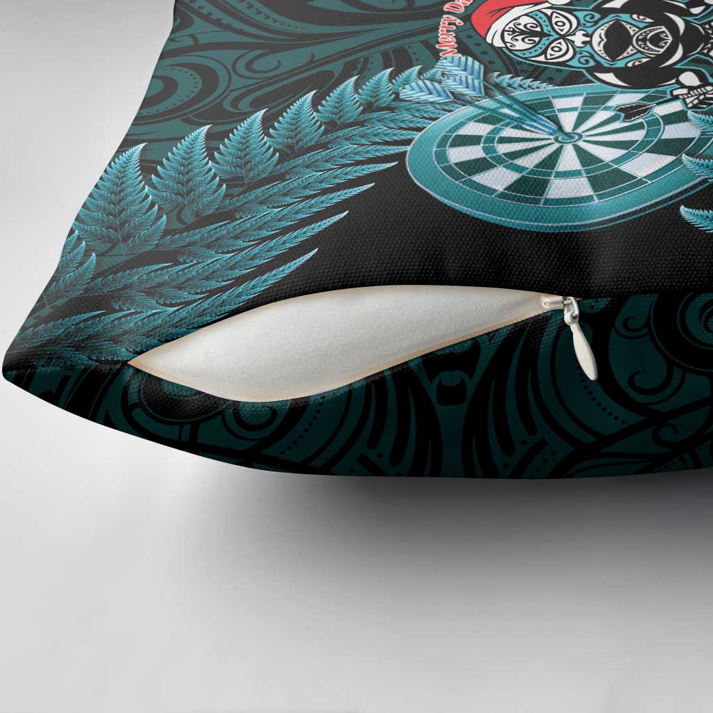 New Zealand Darts Christmas Pillow Cover Maori Fern Merry Dartsmas - Aussie Hoodie