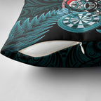 New Zealand Darts Christmas Pillow Cover Maori Fern Merry Dartsmas - Aussie Hoodie