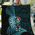 New Zealand Darts Christmas Quilt Maori Fern Merry Dartsmas - Aussie Hoodie