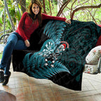 New Zealand Darts Christmas Quilt Maori Fern Merry Dartsmas - Aussie Hoodie