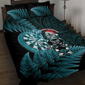 New Zealand Darts Christmas Quilt Bed Set Maori Fern Merry Dartsmas - Aussie Hoodie