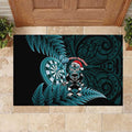 New Zealand Darts Christmas Rubber Doormat Maori Fern Merry Dartsmas - Aussie Hoodie