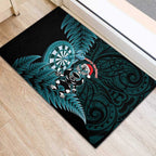 New Zealand Darts Christmas Rubber Doormat Maori Fern Merry Dartsmas - Aussie Hoodie
