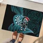 New Zealand Darts Christmas Rubber Doormat Maori Fern Merry Dartsmas - Aussie Hoodie