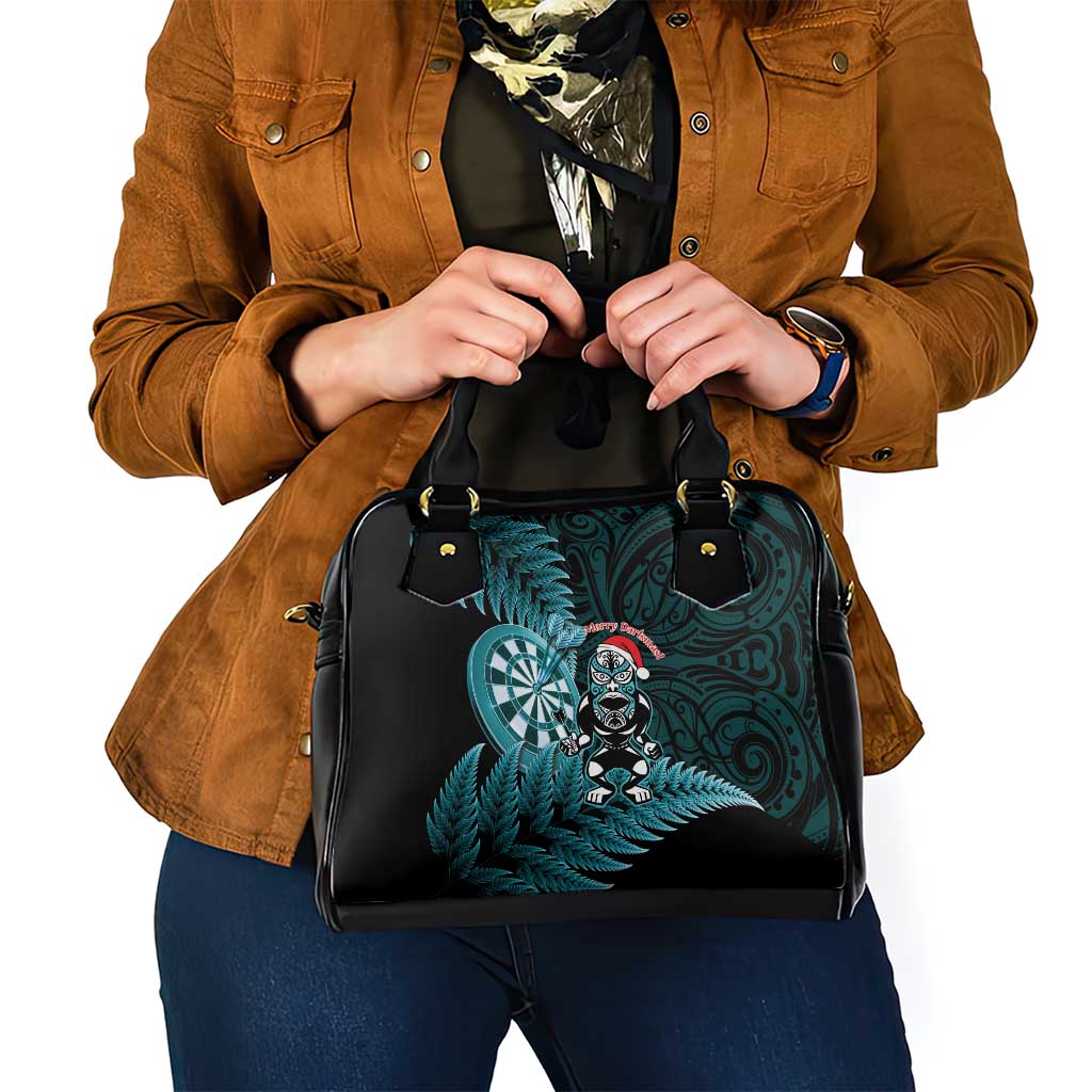 New Zealand Darts Christmas Shoulder Handbag Maori Fern Merry Dartsmas - Aussie Hoodie