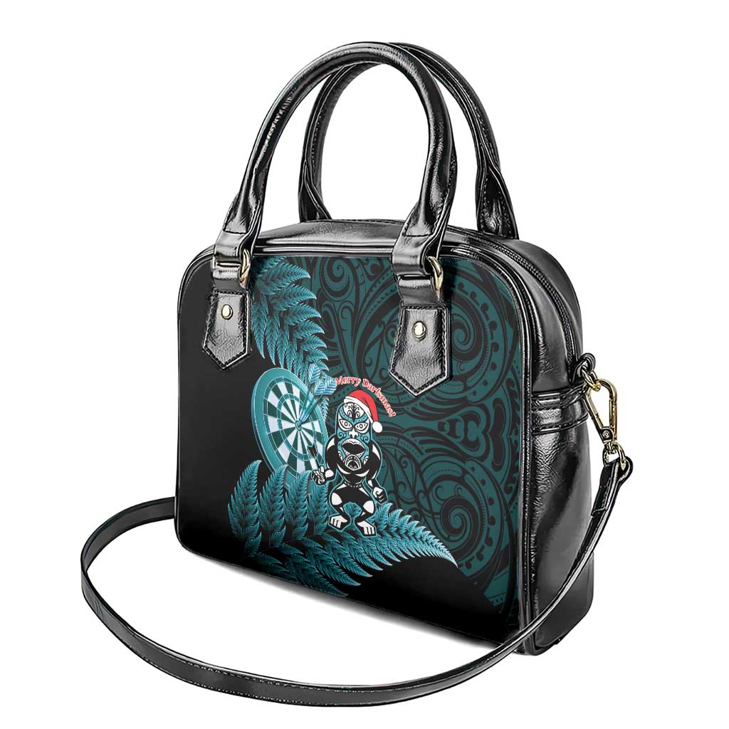 New Zealand Darts Christmas Shoulder Handbag Maori Fern Merry Dartsmas - Aussie Hoodie