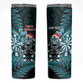 Personalised New Zealand Darts Christmas Skinny Tumbler Maori Fern Merry Dartsmas - Aussie Hoodie