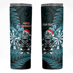Personalised New Zealand Darts Christmas Skinny Tumbler Maori Fern Merry Dartsmas - Aussie Hoodie