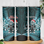 Personalised New Zealand Darts Christmas Skinny Tumbler Maori Fern Merry Dartsmas - Aussie Hoodie