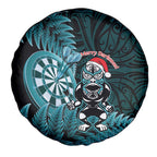 New Zealand Darts Christmas Spare Tire Cover Maori Fern Merry Dartsmas - Aussie Hoodie