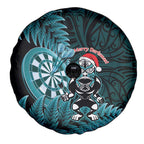 New Zealand Darts Christmas Spare Tire Cover Maori Fern Merry Dartsmas - Aussie Hoodie