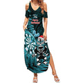 Personalised New Zealand Darts Christmas Summer Maxi Dress Maori Fern Merry Dartsmas - Aussie Hoodie