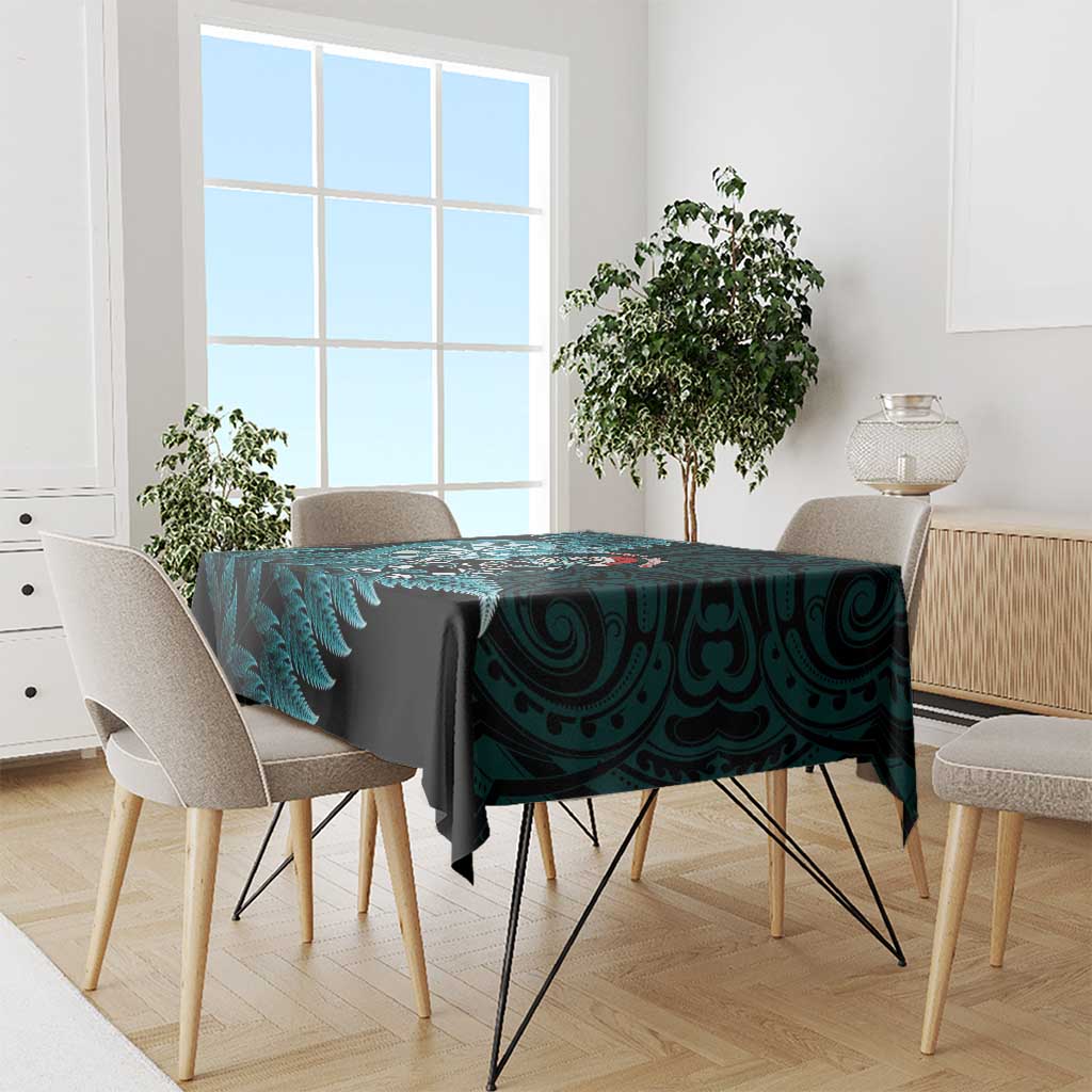 New Zealand Darts Christmas Tablecloth Maori Fern Merry Dartsmas - Aussie Hoodie