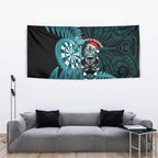 New Zealand Darts Christmas Tapestry Maori Fern Merry Dartsmas - Aussie Hoodie