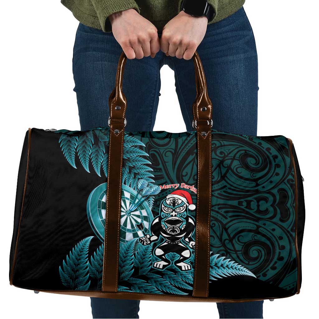 New Zealand Darts Christmas Travel Bag Maori Fern Merry Dartsmas - Aussie Hoodie