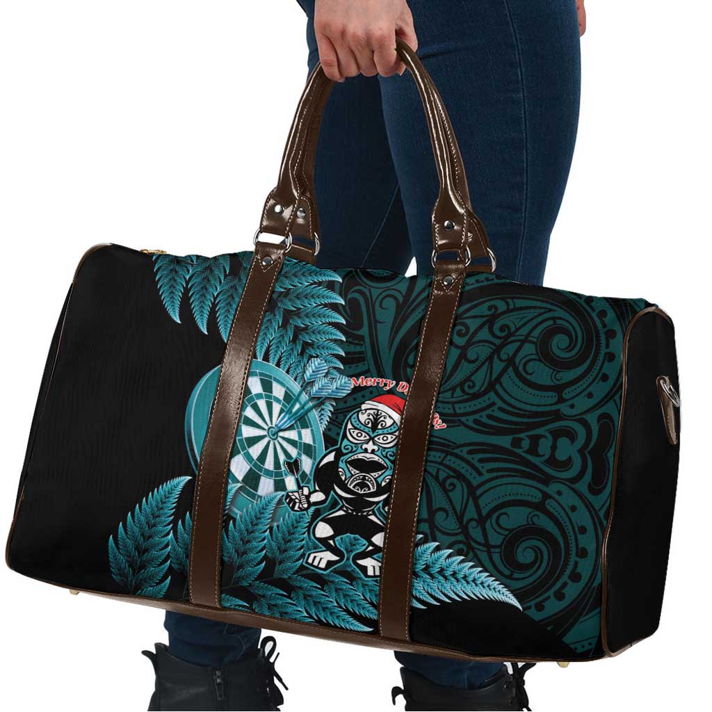 New Zealand Darts Christmas Travel Bag Maori Fern Merry Dartsmas - Aussie Hoodie