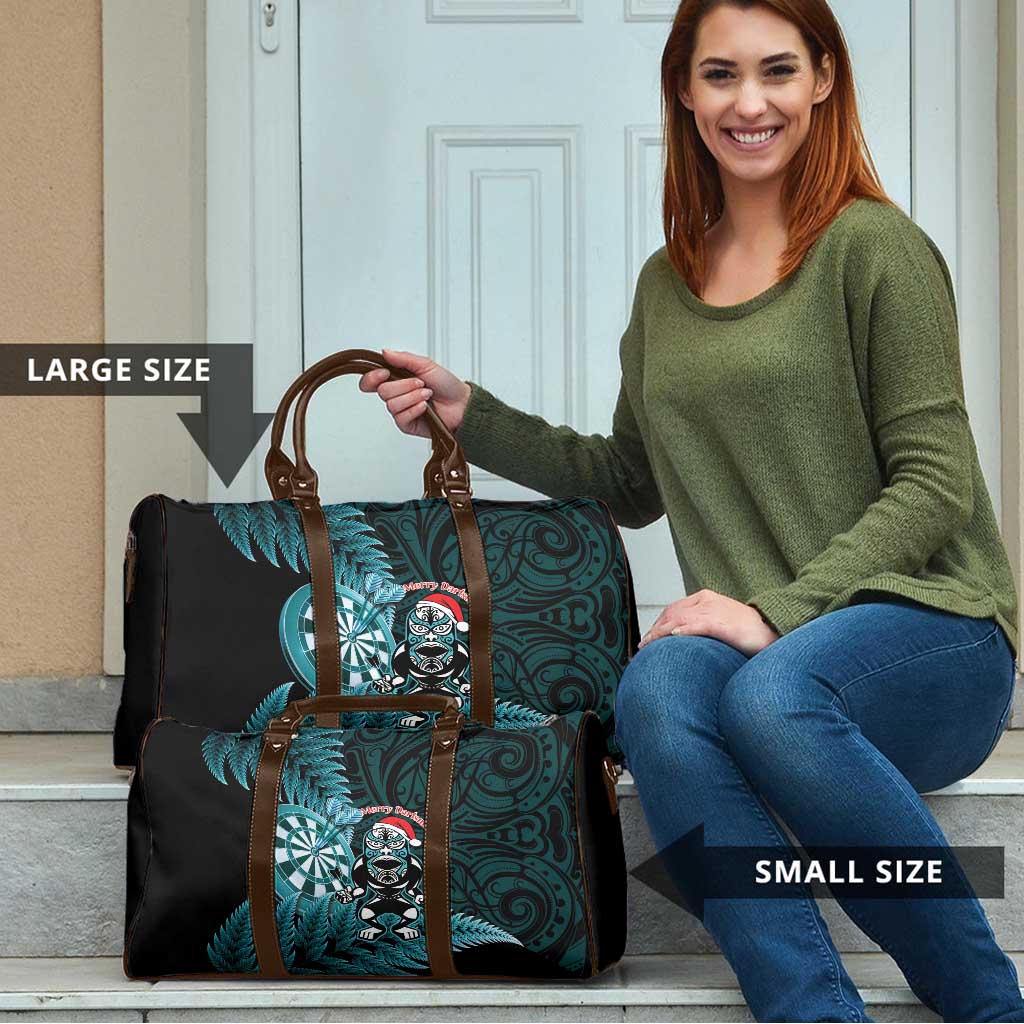 New Zealand Darts Christmas Travel Bag Maori Fern Merry Dartsmas - Aussie Hoodie