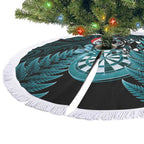 New Zealand Darts Christmas Tree Skirt Maori Fern Merry Dartsmas - Aussie Hoodie
