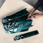 New Zealand Darts Christmas Umbrella Maori Fern Merry Dartsmas - Aussie Hoodie
