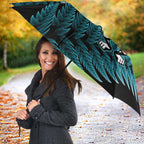 New Zealand Darts Christmas Umbrella Maori Fern Merry Dartsmas - Aussie Hoodie