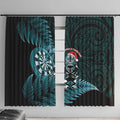 New Zealand Darts Christmas Window Curtain Maori Fern Merry Dartsmas - Aussie Hoodie