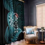 New Zealand Darts Christmas Window Curtain Maori Fern Merry Dartsmas - Aussie Hoodie
