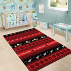 New Zealand Darts Christmas Area Rug Merry Xmas Aotearoa Maori Red - Aussie Hoodie