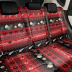 New Zealand Darts Christmas Back Car Seat Cover Merry Xmas Aotearoa Maori Red - Aussie Hoodie