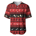 New Zealand Darts Christmas Baseball Jersey Merry Xmas Aotearoa Maori Red - Aussie Hoodie