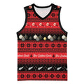 New Zealand Darts Christmas Basketball Jersey Merry Xmas Aotearoa Maori Red - Aussie Hoodie