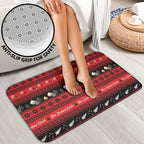 New Zealand Darts Christmas Bathroom Set Merry Xmas Aotearoa Maori Red - Aussie Hoodie