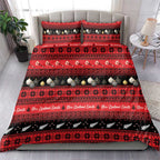 New Zealand Darts Christmas Bedding Set Merry Xmas Aotearoa Maori Red - Aussie Hoodie