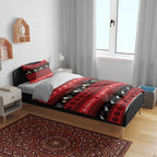 New Zealand Darts Christmas Bedding Set Merry Xmas Aotearoa Maori Red - Aussie Hoodie