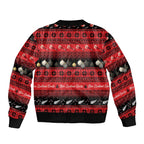 New Zealand Darts Christmas Bomber Jacket Merry Xmas Aotearoa Maori Red - Aussie Hoodie