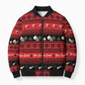 New Zealand Darts Christmas Bomber Puffer Jacket Merry Xmas Aotearoa Maori Red - Aussie Hoodie