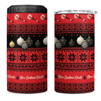 New Zealand Darts Christmas 4 in 1 Can Cooler Tumbler Merry Xmas Aotearoa Maori Red - Aussie Hoodie