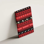 New Zealand Darts Christmas Canvas Wall Art Merry Xmas Aotearoa Maori Red - Aussie Hoodie