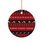 New Zealand Darts Christmas Ceramic Ornament Merry Xmas Aotearoa Maori Red - Aussie Hoodie