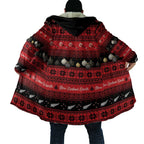 New Zealand Darts Christmas Cloak Merry Xmas Aotearoa Maori Red - Aussie Hoodie