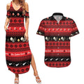 New Zealand Darts Christmas Couples Matching Summer Maxi Dress and Hawaiian Shirt Merry Xmas Aotearoa Maori Red - Aussie Hoodie