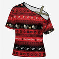 New Zealand Darts Christmas Cross Shoulder Shirt Merry Xmas Aotearoa Maori Red - Aussie Hoodie