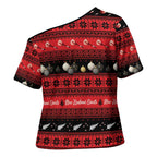 New Zealand Darts Christmas Cross Shoulder Shirt Merry Xmas Aotearoa Maori Red - Aussie Hoodie