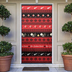 New Zealand Darts Christmas Door Cover Merry Xmas Aotearoa Maori Red - Aussie Hoodie