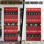 New Zealand Darts Christmas Door Cover Merry Xmas Aotearoa Maori Red - Aussie Hoodie