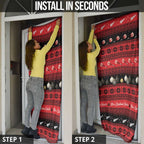 New Zealand Darts Christmas Door Cover Merry Xmas Aotearoa Maori Red - Aussie Hoodie