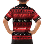 New Zealand Darts Christmas Family Matching Long Sleeve Bodycon Dress and Hawaiian Shirt Merry Xmas Aotearoa Maori Red - Aussie Hoodie