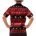 New Zealand Darts Christmas Family Matching Mermaid Dress and Hawaiian Shirt Merry Xmas Aotearoa Maori Red - Aussie Hoodie