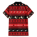 New Zealand Darts Christmas Family Matching Mermaid Dress and Hawaiian Shirt Merry Xmas Aotearoa Maori Red - Aussie Hoodie