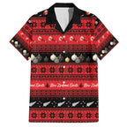 New Zealand Darts Christmas Family Matching Off The Shoulder Long Sleeve Dress and Hawaiian Shirt Merry Xmas Aotearoa Maori Red - Aussie Hoodie