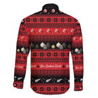 New Zealand Darts Christmas Family Matching Off The Shoulder Long Sleeve Dress and Hawaiian Shirt Merry Xmas Aotearoa Maori Red - Aussie Hoodie